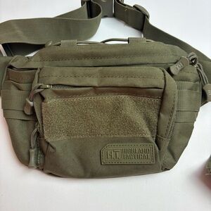Highland Tactical Olive Green Conceal Carry Men's Crossbody Waist Fanny Pack Bag